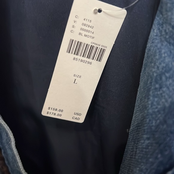 Pilcro plaid denim jacket Anthropologie new blue jacket - Picture 10 of 13